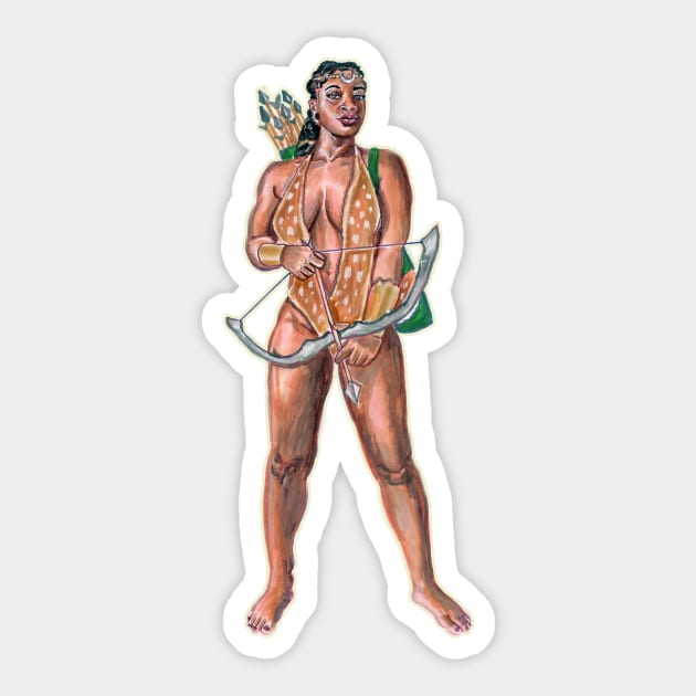 Artemis of Aphrodite Love Myths" Sticker by Aphrodite's Love Shoppe